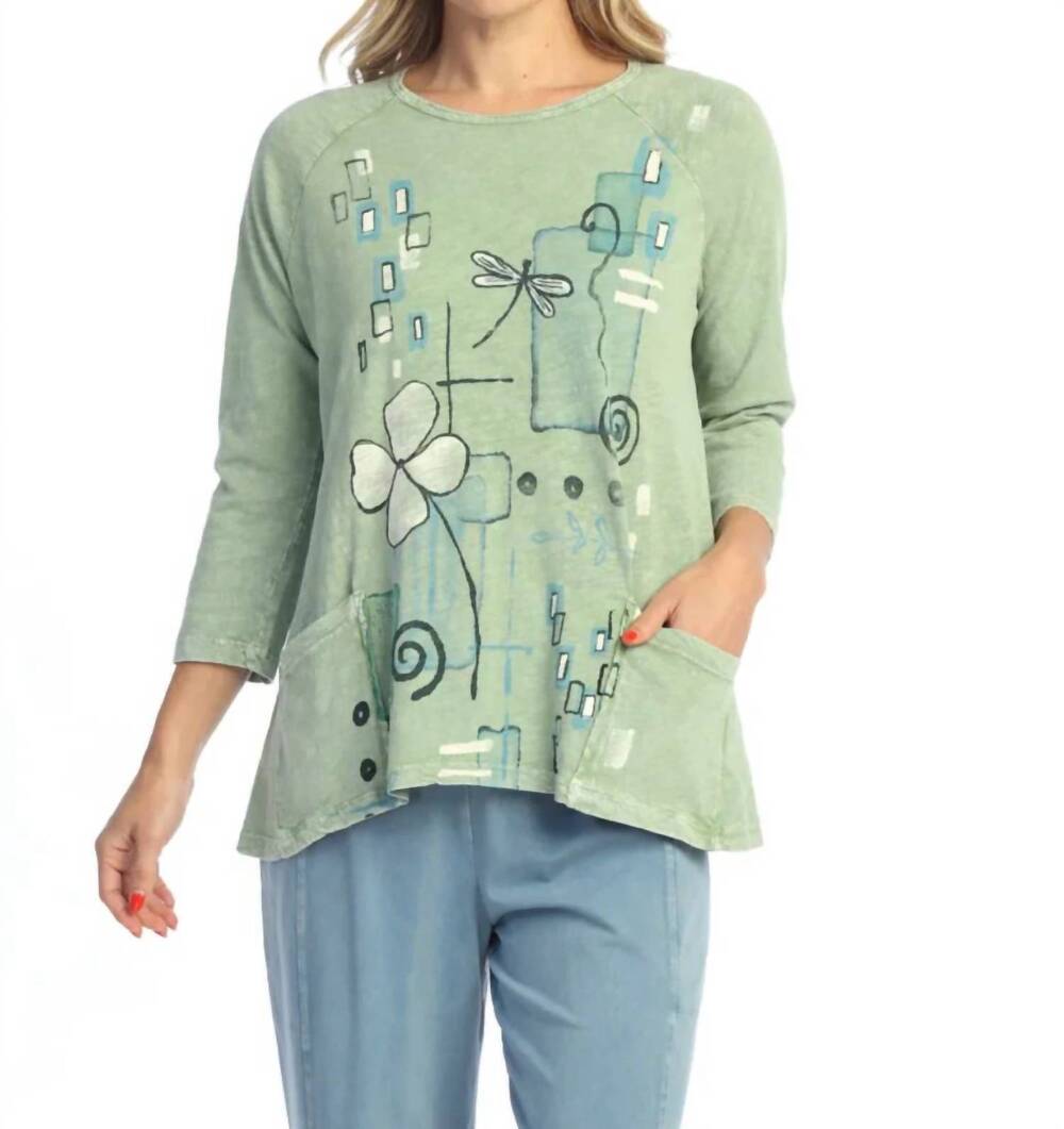 NEW JESS & JANE carmel tunic in sage